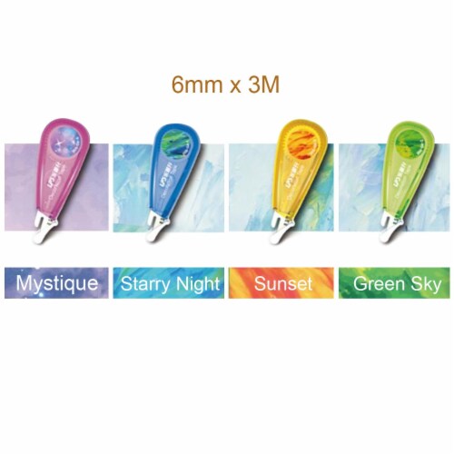 Wrapables Novelty Sticker Machine Pens for Home Office School, Galaxy Perspective: front