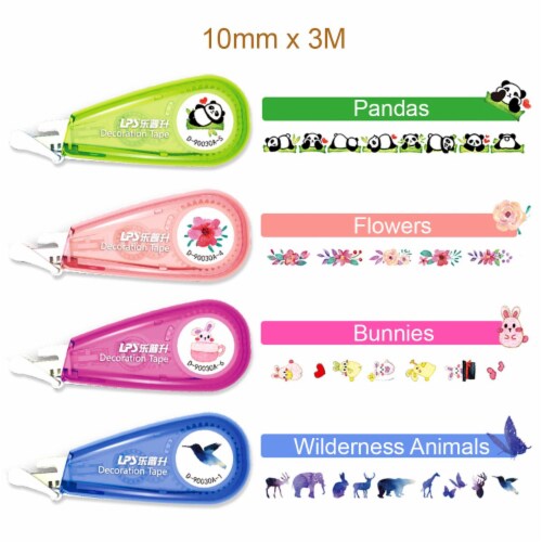 Wrapables Novelty Sticker Machine Pens  for Home Office School, Animals and Nature Perspective: front