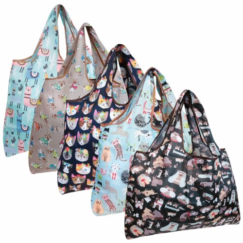 Foldable Ladies Shopping Bag Eco Fold Away Reusable Grocery Bags