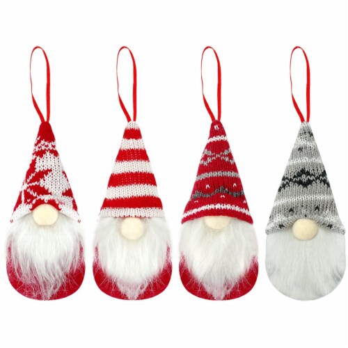 Wrapables Gnomes Christmas Tree Ornaments Holiday Decorations (Set of 4), 4  pieces - Kroger