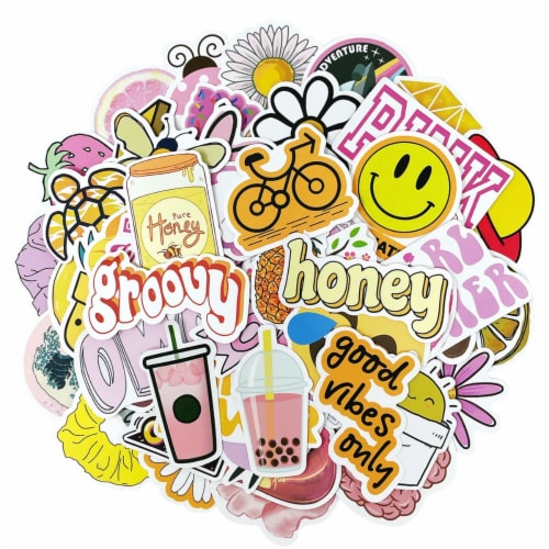  100pcs Vintage Aesthetic Stickers for Water Bottles