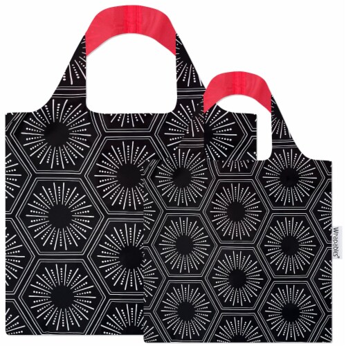 Wrapables Large Small Allybag Reusable Grocery Bags Set of 2