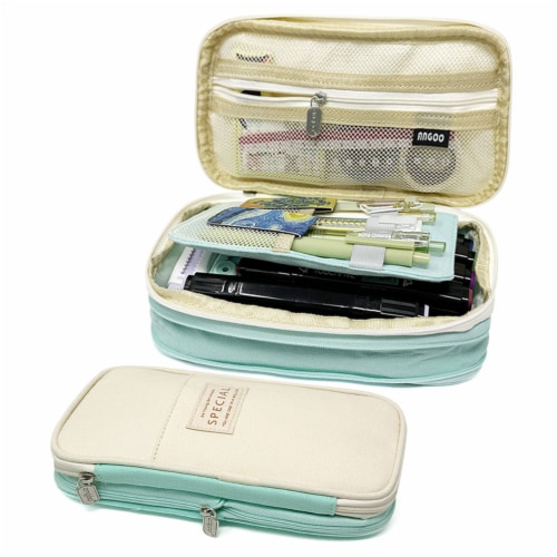 Storage Handbag Pouch Pens Ruler Stationery, Angoo Pencil Case Pouch