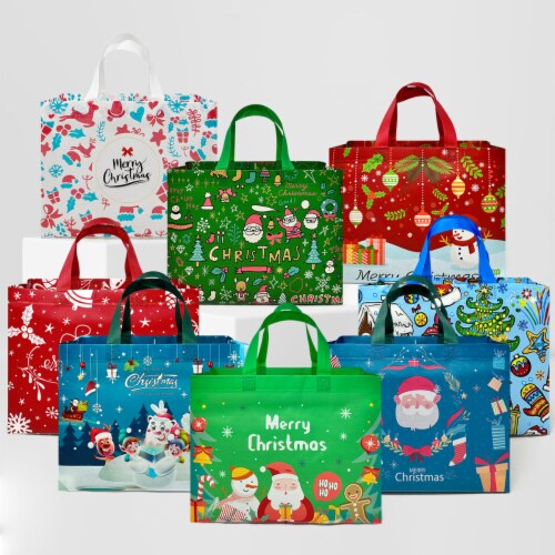 Reusable shopping bags christmas clearance
