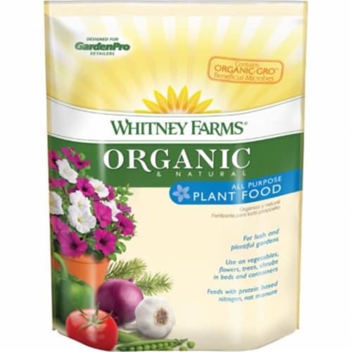 Whitney Farms 10101-10003 Organic & Natural Tomato & Vegetable Food, 2 x 4 x 2 in. Perspective: front