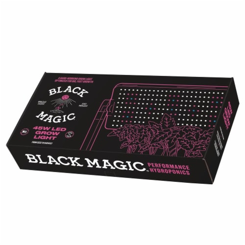 Black Magic Performance Hydroponics 45-Watt LED Grow Light Perspective: front
