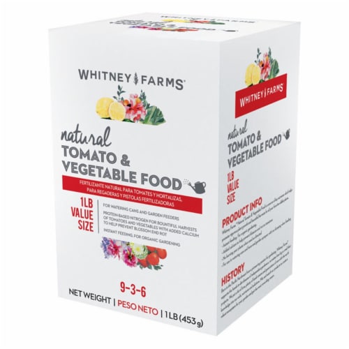 Whitney Farms 7637002 1 lbs Natural Plant Food for Tomato & Vegetables Perspective: front