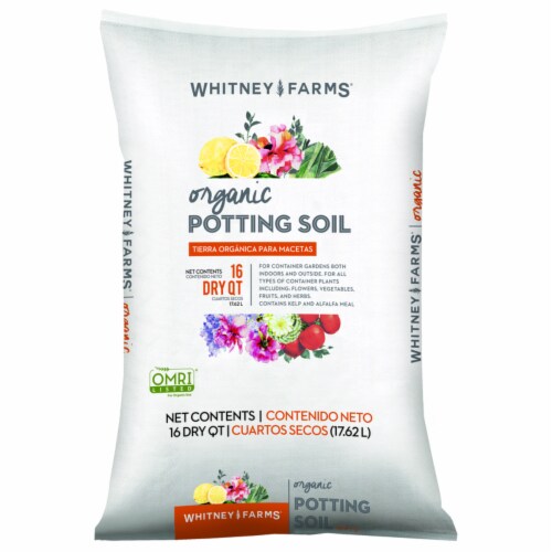Whitney Farms Organic Potting Soil 16 qt. Total Qty 1, 1 Fred Meyer