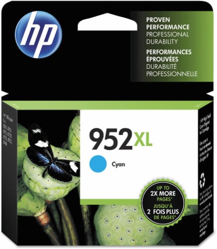 HP 952XL Original Ink Cartridge - Cyan Perspective: front