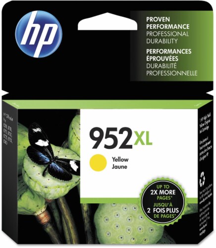 HP 952XL High Yield Original Ink Cartridge - Yellow Perspective: front