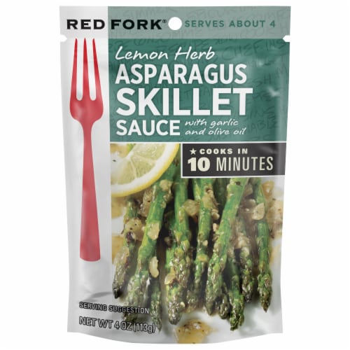 Red Fork Lemon Herb Asparagus Seasoning Sauce Perspective: front