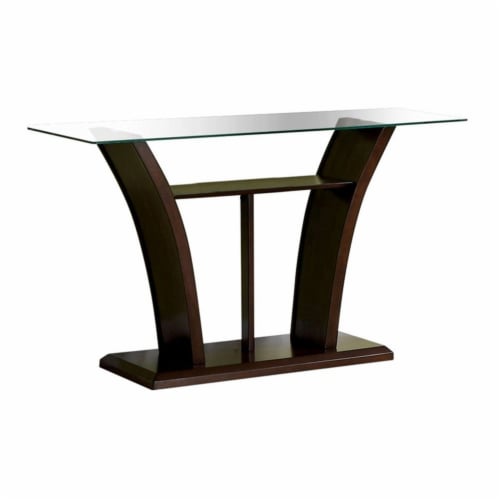Dark cherry console table deals