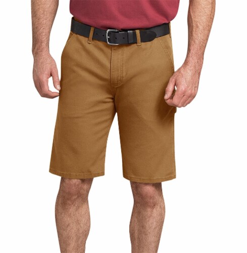 Dickies Men's Tough Max™ Duck Carpenter Shorts - Stonewashed Brown Duck Perspective: front