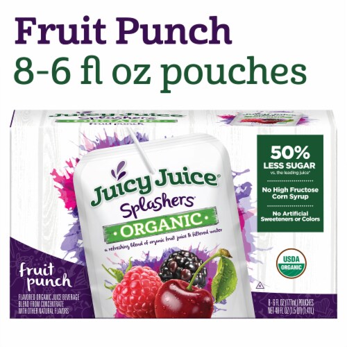 Juicy Juice Splashers Organic Fruit Punch Perspective: front