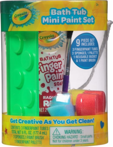 Crayola Bath Tub Mini Paint Set, 9 pc - Kroger