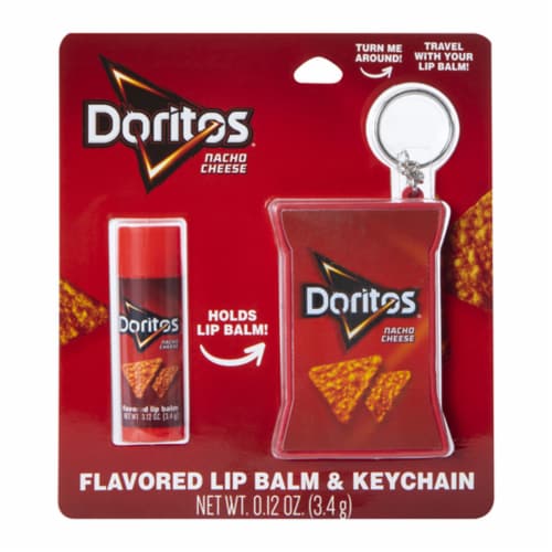 Doritos Flavored Lip Balm & Keychain Perspective: front