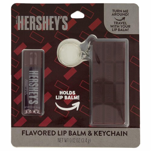 Hershey's Flavored Lip Balm & Keychain Perspective: front