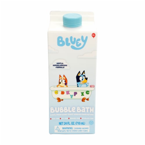 Bluey Kids Bubble Bath Carton Perspective: front