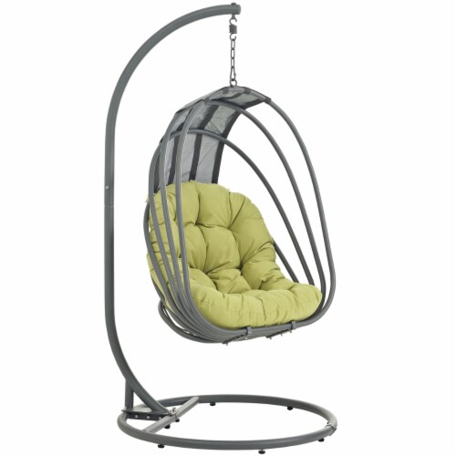 Whisk Outdoor Patio Swing Chair With Stand peridot Perspective: front