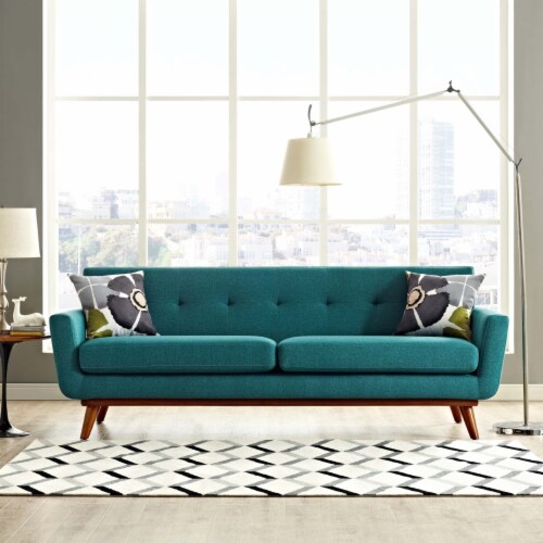 Engage Upholstered Fabric Sofa EEI 1180 teal 1 unit Fry s Food