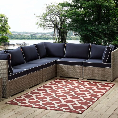 Modway Cerelia Moroccan Trellis 8 x 10 Foot Indoor & Outdoor Area Rug