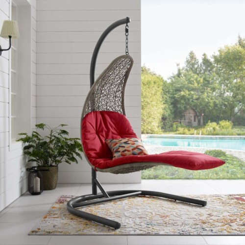 Red chaise on sale lounge outdoor
