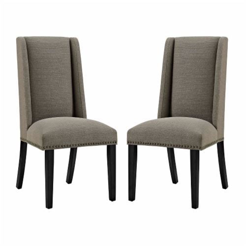 Baron Dining Chair Fabric Set of 2 Granite 1 Fry s Food Stores