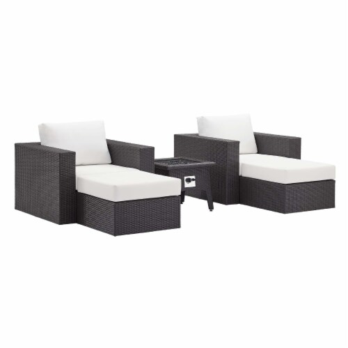 Convene 5 Piece Set Outdoor Patio with Fire Pit Perspective: front