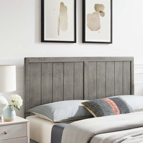 Grey wood headboard queen deals
