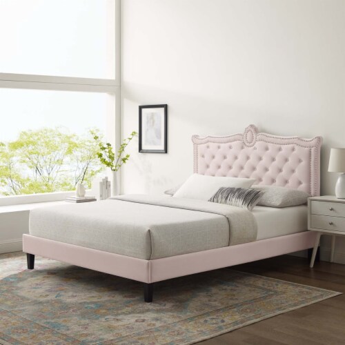 Desmond upholstered deals platform bed frame