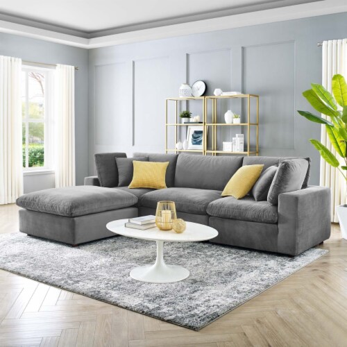 Down filled velvet on sale sofa