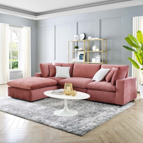 Commix Down Filled Overstuffed Performance Velvet 4 Piece