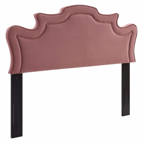 Evangeline Performance Velvet Twin Headboard MOD 6571 dusty rose