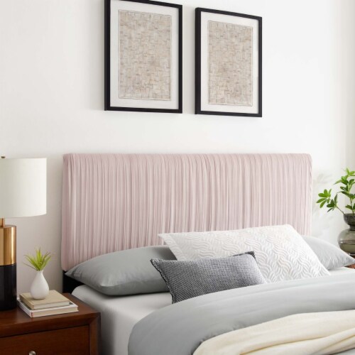 Pink tufted headboard twin deals
