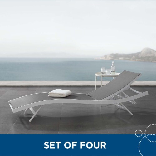 Set of 4 outdoor chaise lounge outlet