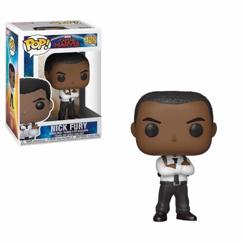 Funko Captain Marvel POP Nick Fury Vinyl Figure Perspective: front