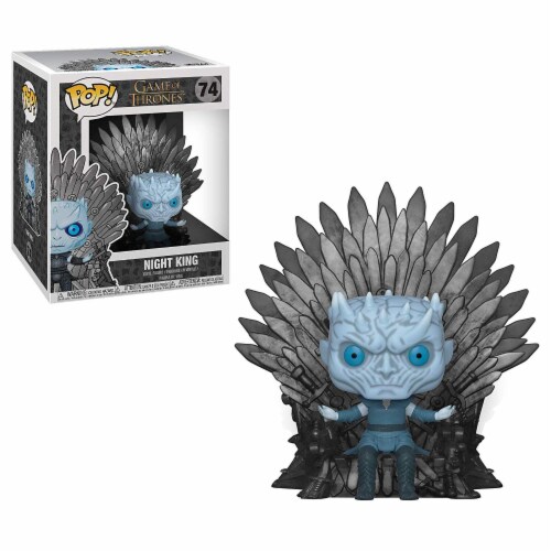 Game of Thrones 111090 Game of Thrones Pop Deluxe GOT S10 Night King Sitting on Throne Action Perspective: front