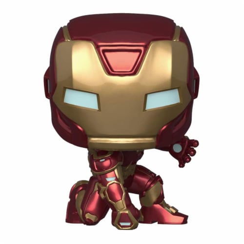 Iron Man 805749 Marvel Avengers Game Iron Man Stark Tech Suit Funko Pop Perspective: front