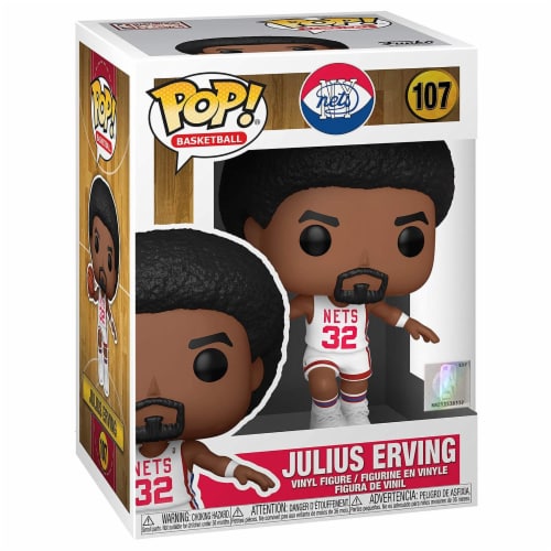 Funko NBA Nets Legends POP Julius Erving Home Vinyl Figure, 1 Unit
