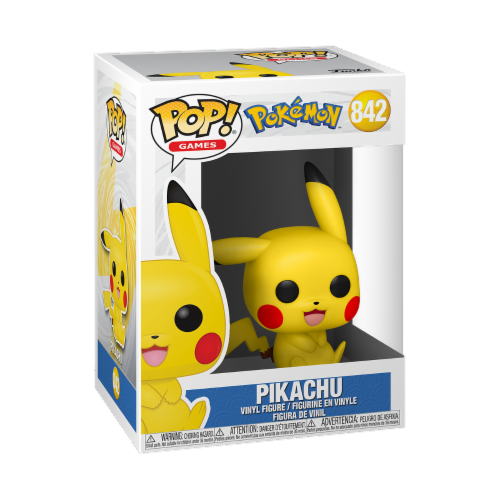 Funko POP! ® Pokemon® Sitting Pikachu Figurine Toy Perspective: front