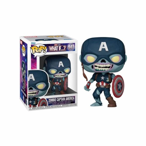Funko Marvel What If POP Zombie Captain America Vinyl Figure Perspective: front