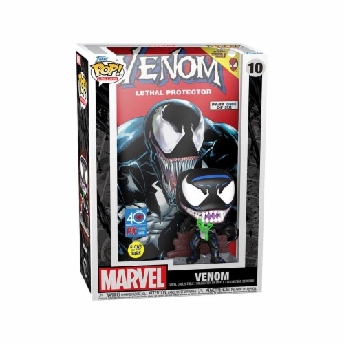 Funko Marvel PX POP Comic Covers Venom Lethal Glow Set Perspective: front