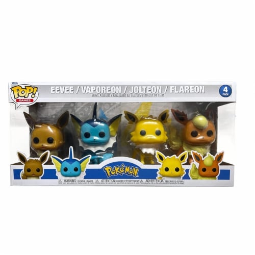 Funko Pop! Games Pokemon Eevee, Vaporeon, Jolteon and Flareon 4