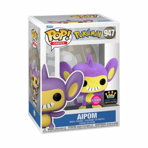 Pokemon Aipom Flocked Funko Pop! Vinyl Figure #947 - Specialty Series Perspective: front