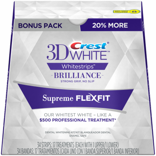 Crest 3D Brilliance Whitesrips Perspective: front
