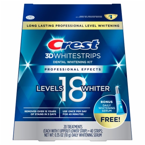 Crest 3D Whitestrips Dental Whitening Kit Perspective: front