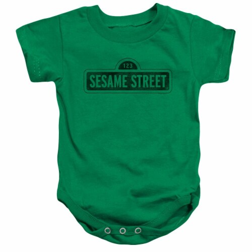 Sesame Street One Color Dark Infant Snapsuit Perspective: front