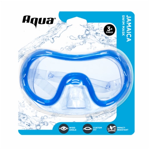 Aqua Leisure Child Jamaica Swim Mask - Blue Perspective: front