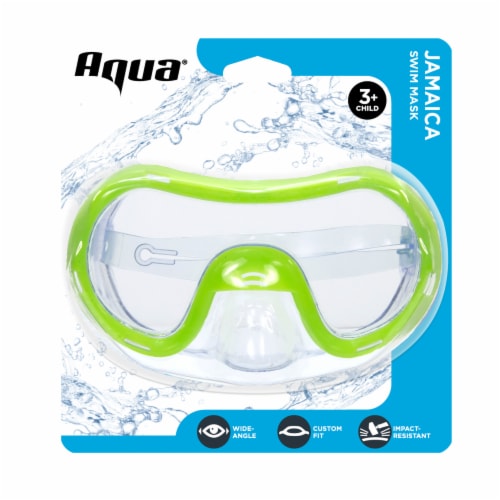Aqua Leisure Child Jamaica Swim Mask - Yellow Perspective: front