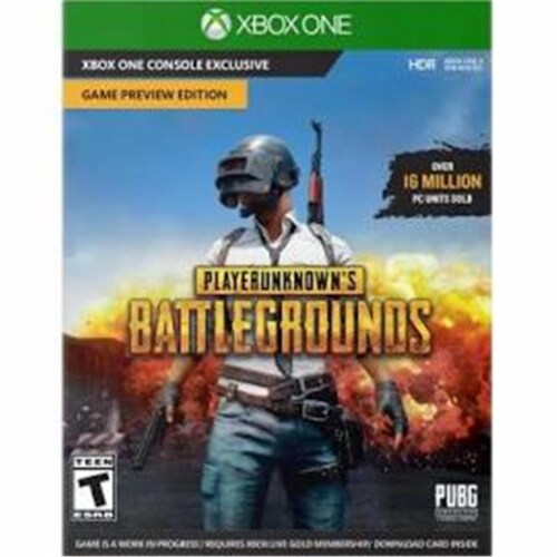 Playerunknown's Battlegrounds Game Preview Edition (Xbox One) Perspective: front
